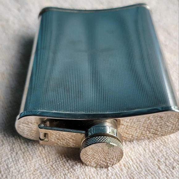 Stainless Steel Flask Mid-century  6 oz engraved initials MRC - Picture 13 of 14